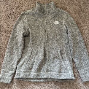 The North Face Heather Gray Zip-Up Jacket